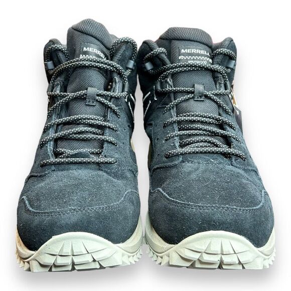 Merrell Wildwood Mid Leather Women's Size 11 WP Boot J068098 Black Leather Suede - Picture 3 of 8